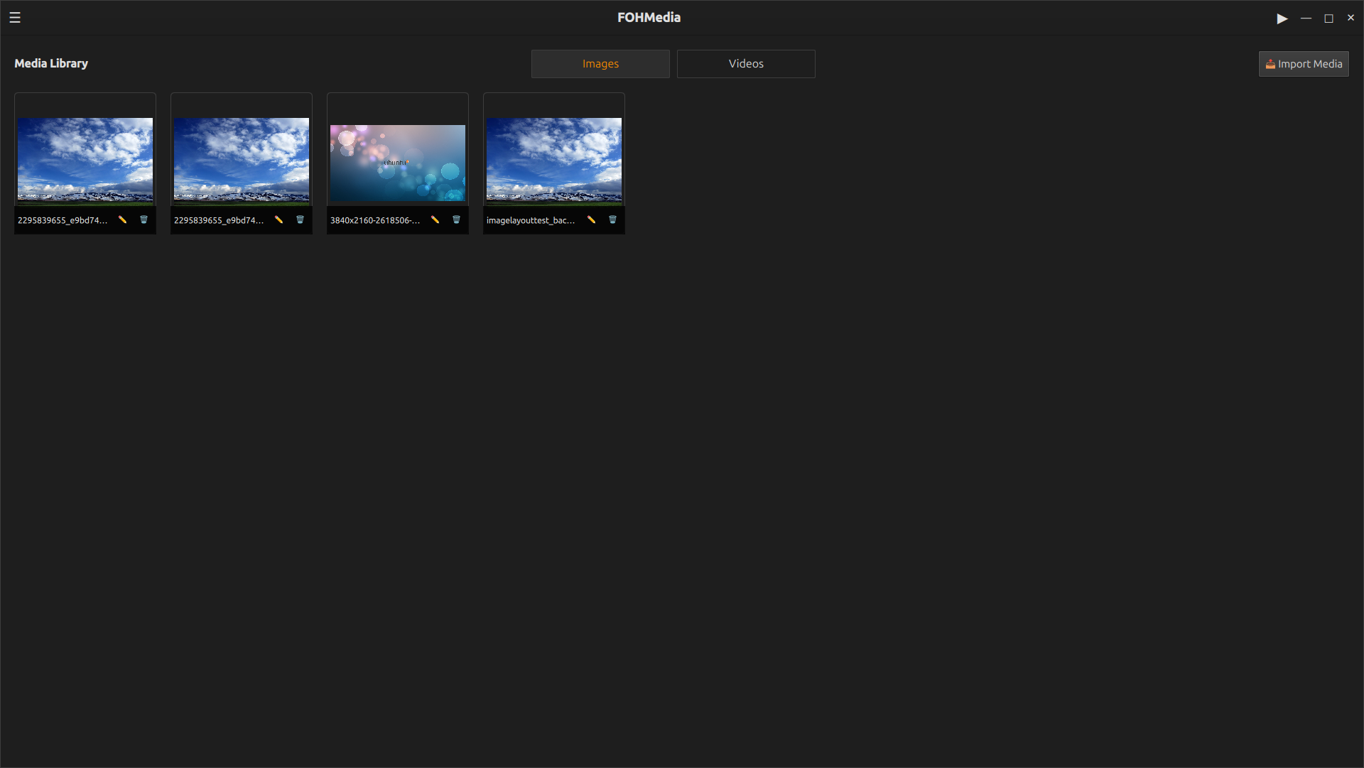 FOHMedia stage display screenshot