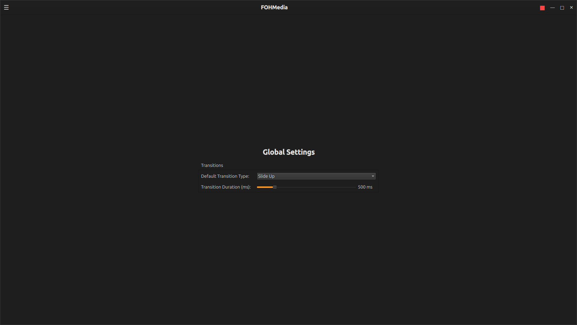 FOHMedia stage display screenshot